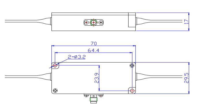 461nm fiber AOM Package FA