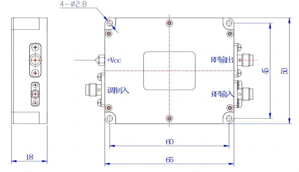 Low-power N-type acoustooptic driver Package N