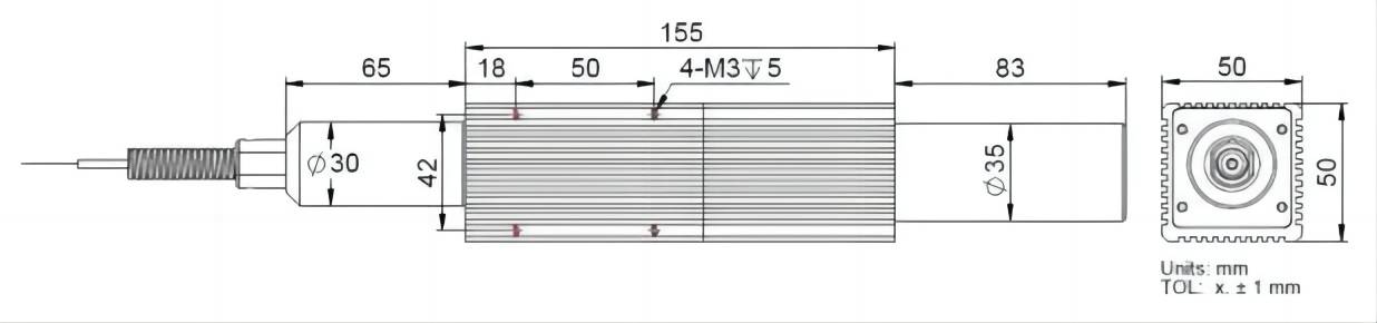 Fiber to Free Space 250W 1064nm Isolator