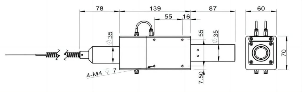 Fiber to Free Space 750W 1064nm Isolator