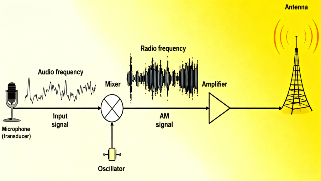 Communication system signal diagram