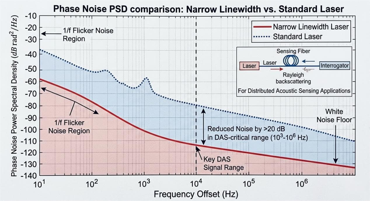 Phase Noise Suppression of Narrow Linewidth Lasers in Distributed ...
