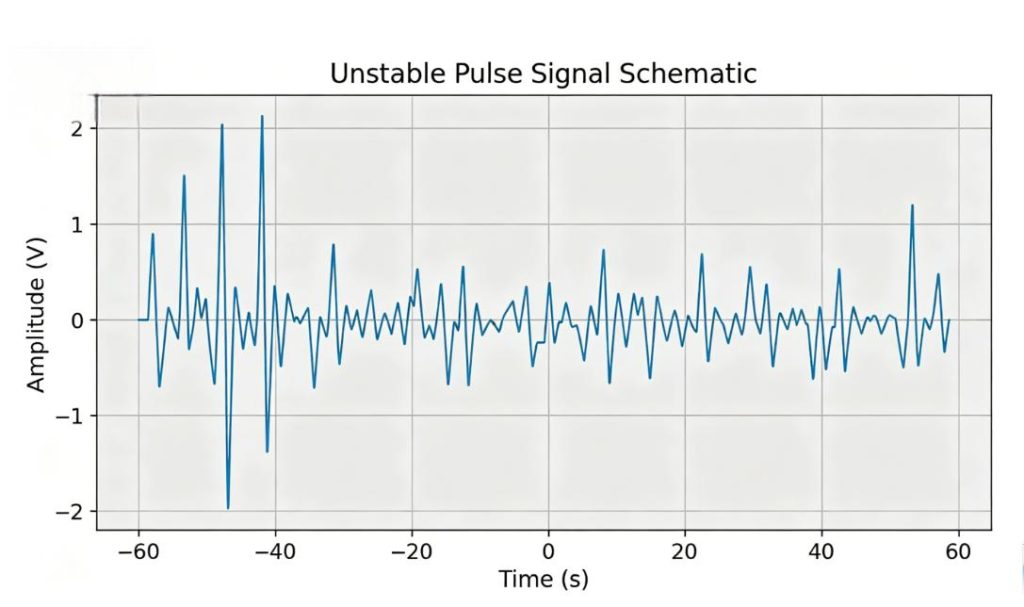 Schematic diagram of unstable pulse signal