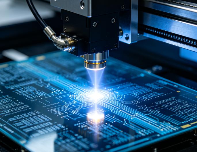 laser spot to wander on the wafer