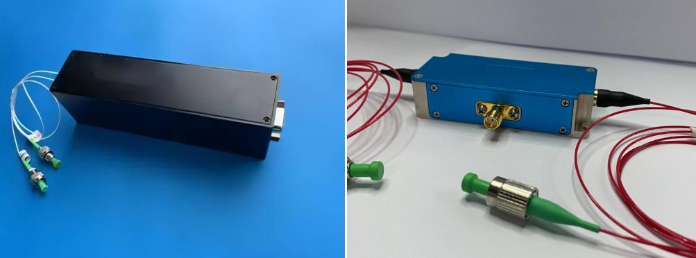 Fiber delay line and fiber aom