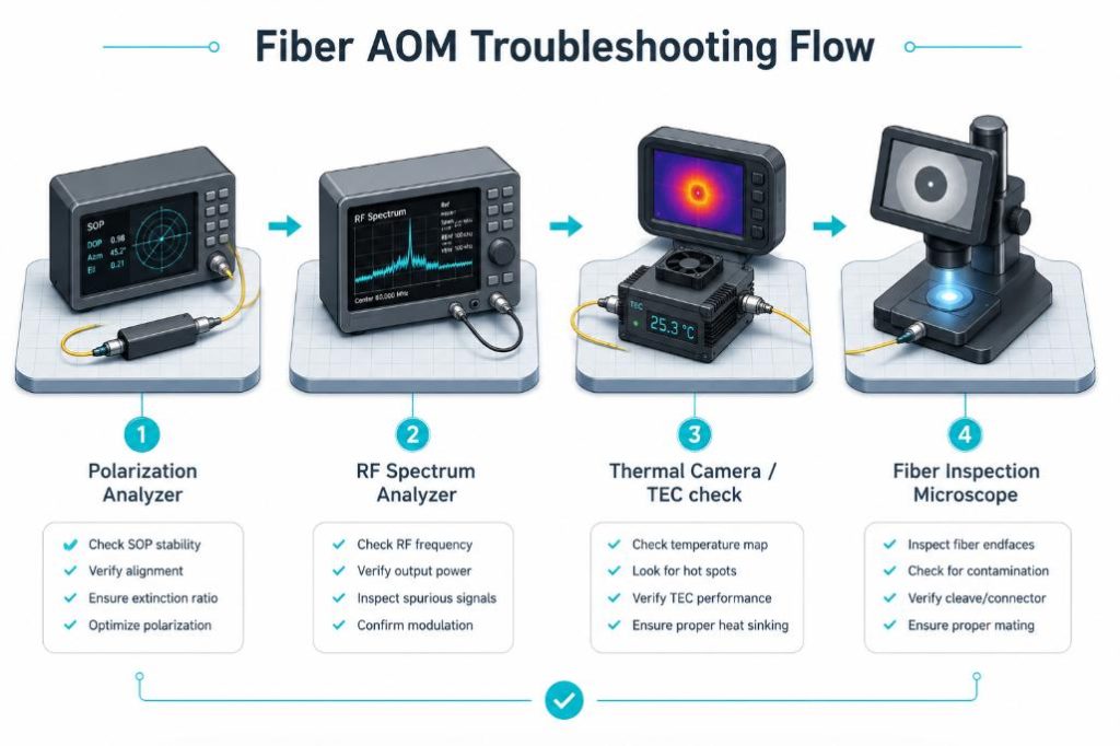 fiber-aom-system-troubleshooting-setup
