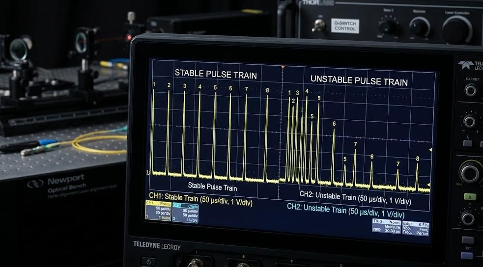 Stable vs. unstable Q-switch laser pulses
